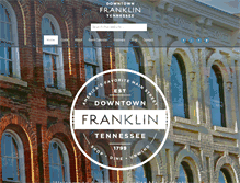 Tablet Screenshot of downtownfranklintn.com